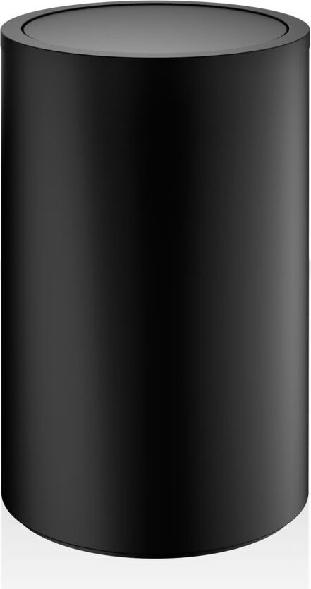 Pojemnik na pranie Decor Walther okrągły 58 cm czarny mat z klapką