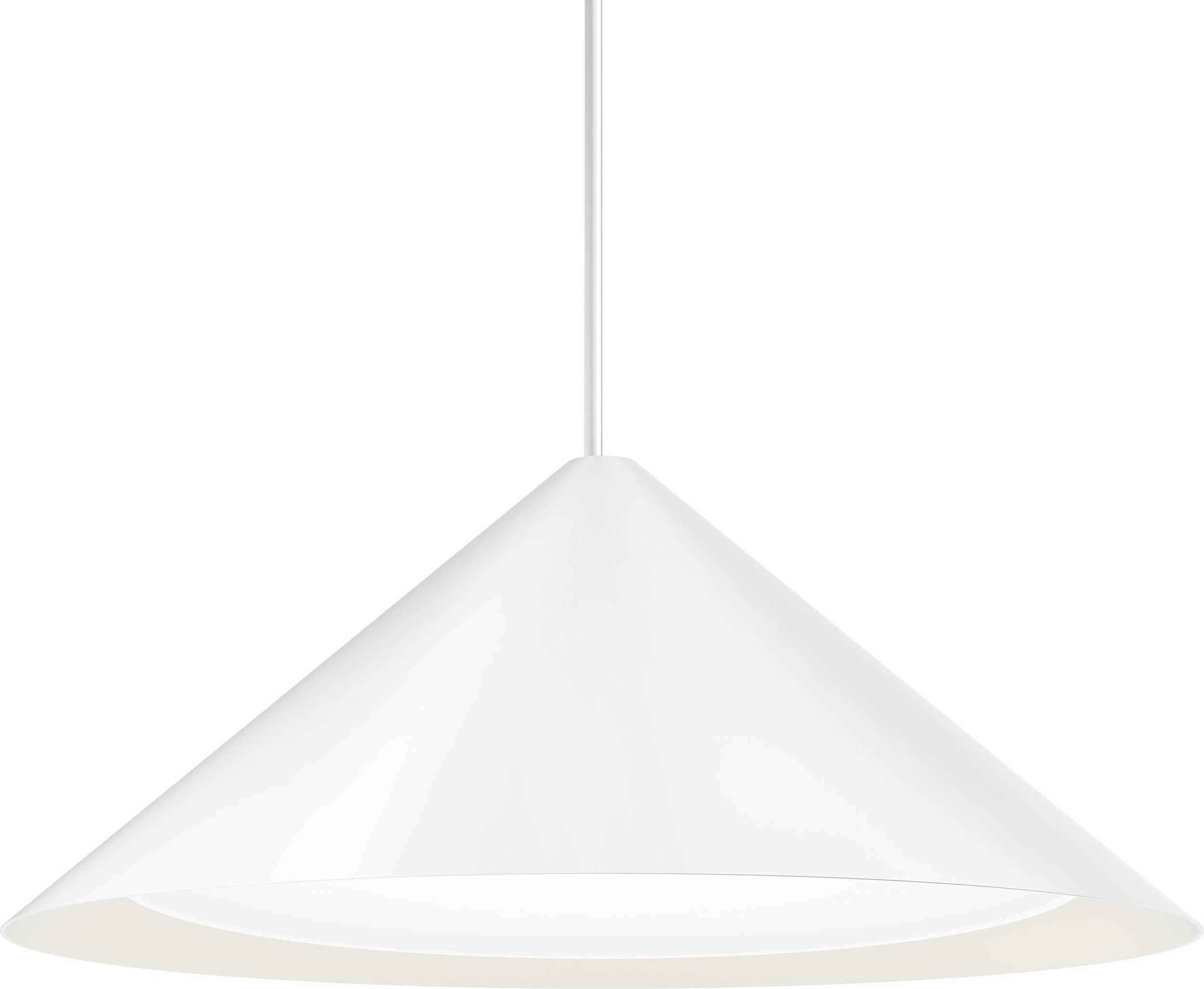 Lampa wisząca Keglen LED 3000K 65 cm biała sterowanie oświetleniem Dali