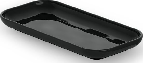 Taca łazienkowa Porzellan owalna 19,7 cm czarna