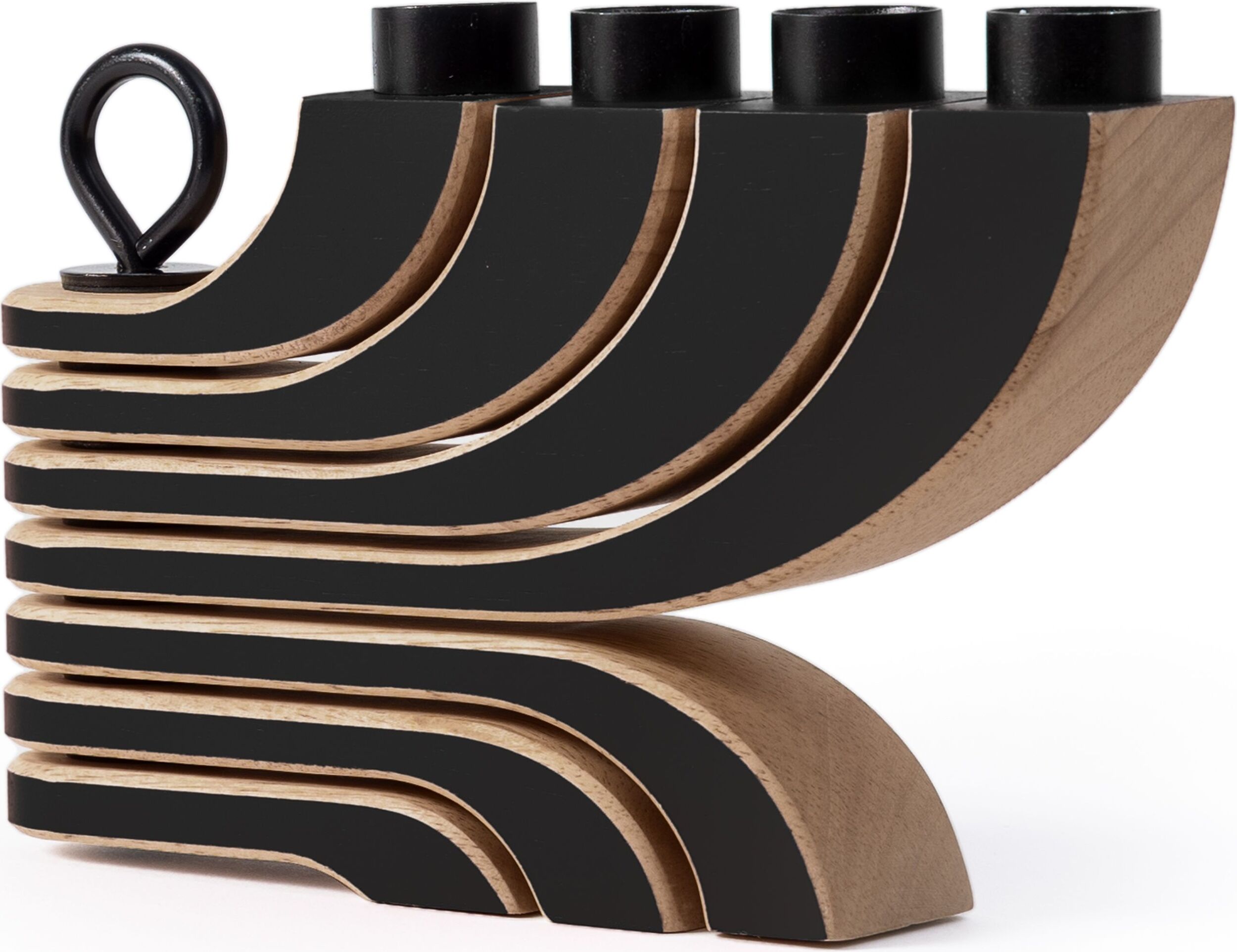 Świecznik kilkuramienny Nordic czarny