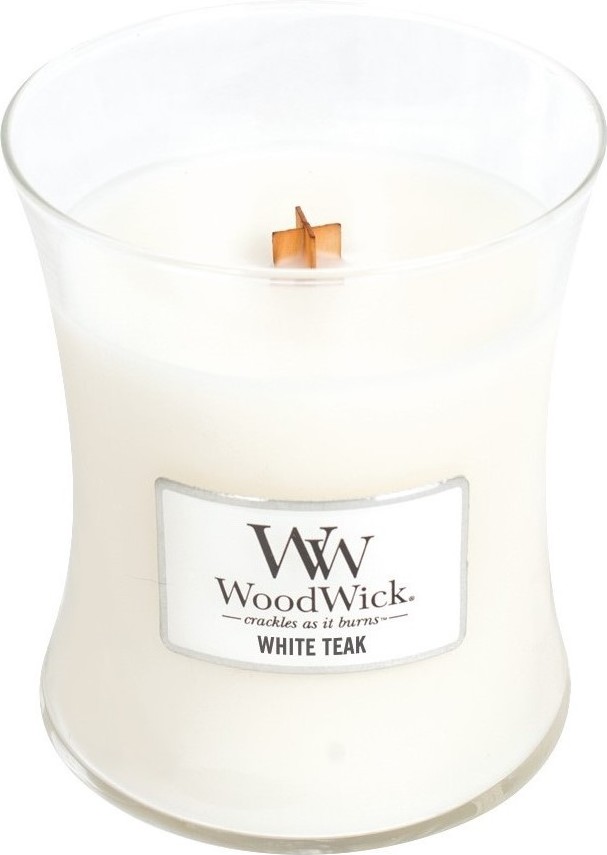 Świeca Core WoodWick White Teak duża