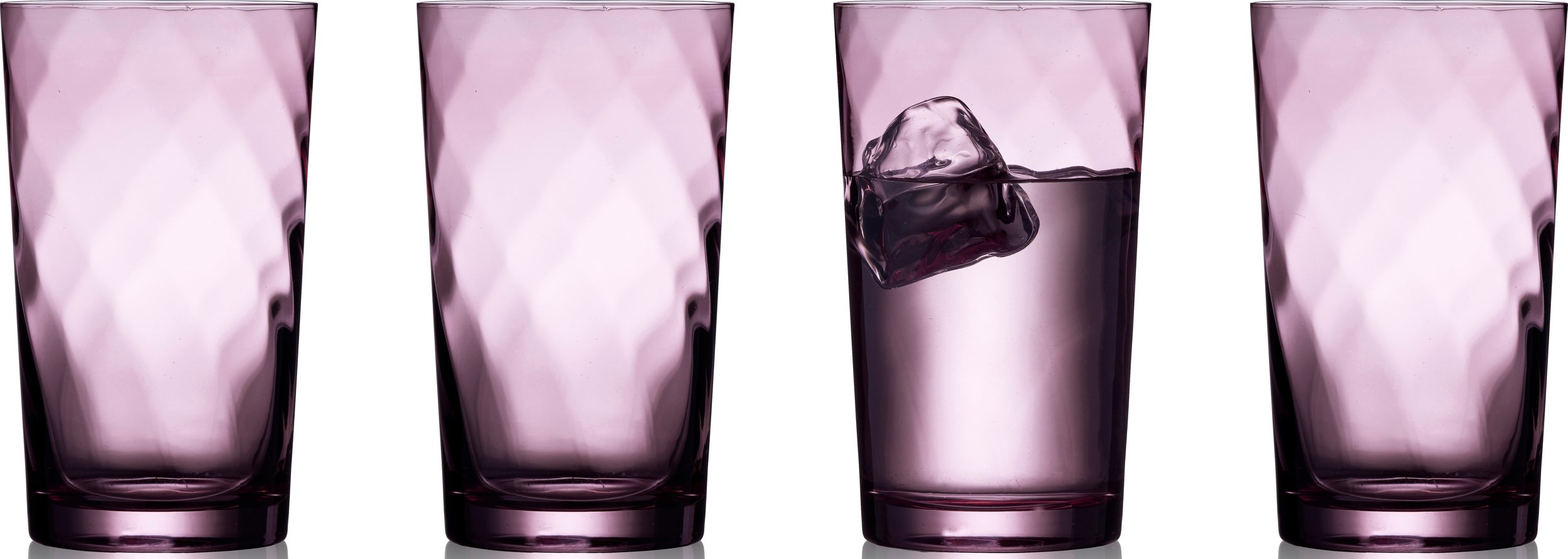 Szklanki do drinków i napojów Vienna 450 ml fioletowe 4 szt.