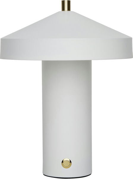 Lampa stołowa bezprzewodowa Hatto LED 24,5 cm biała