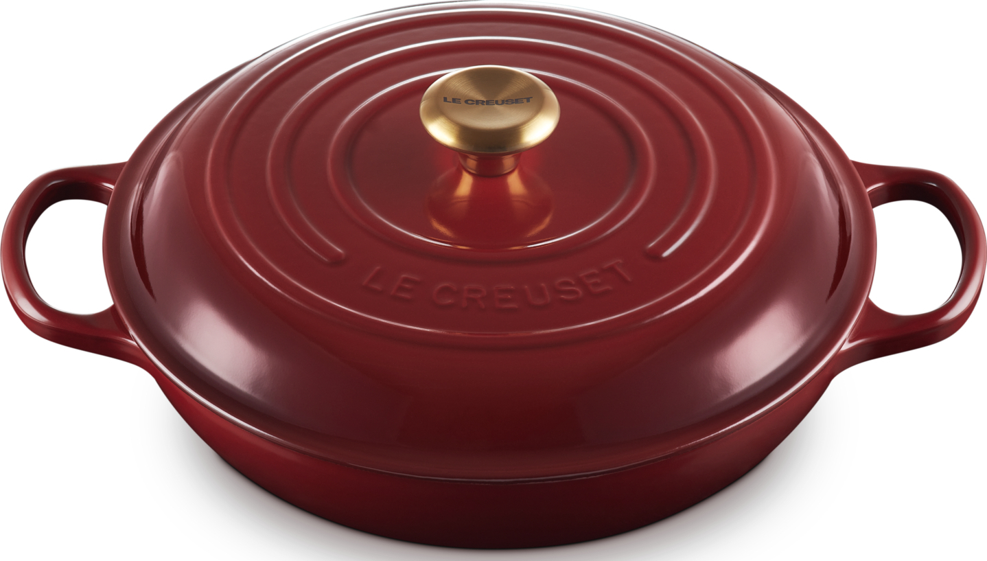 Garnek Gourmet Signature niski 30 cm burgundowy