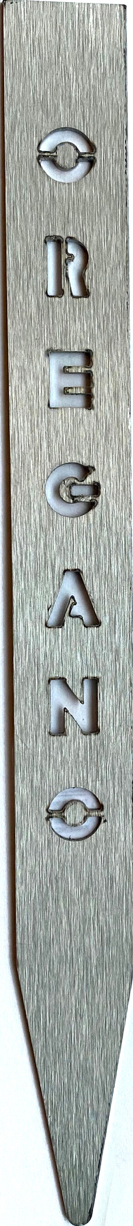 Znacznik do ziół Born in Sweden Oregano ze stali nierdzewnej