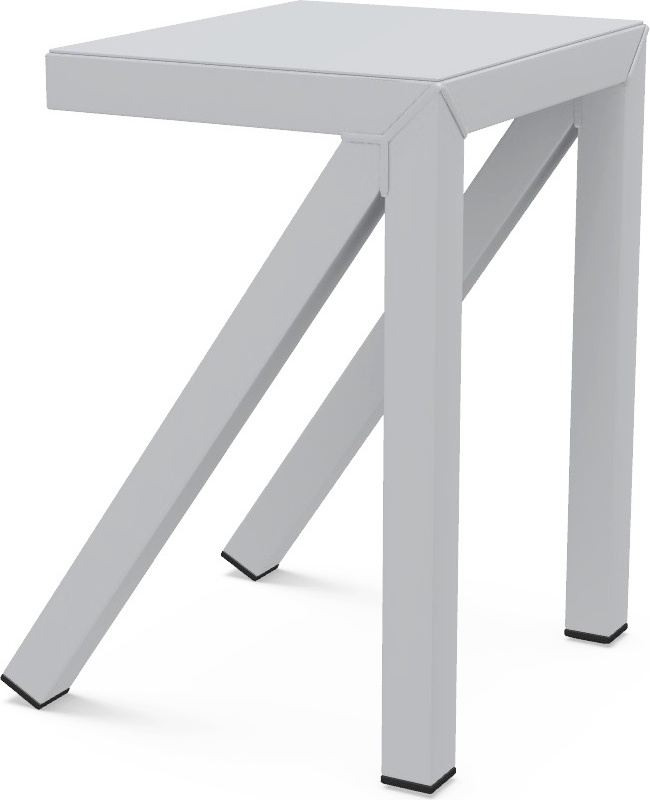 Stołek Bureaurama 50 cm szary