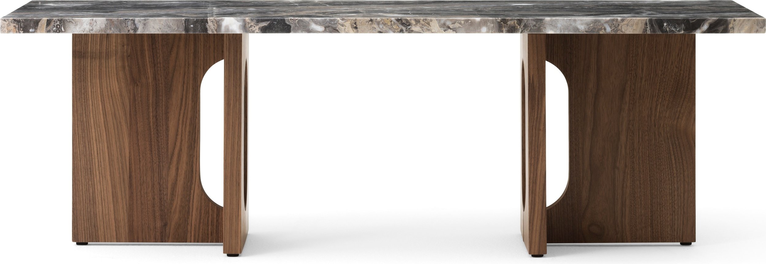 Stolik kawowy Androgyne Grey Galaxy 120 cm drewno orzechowe