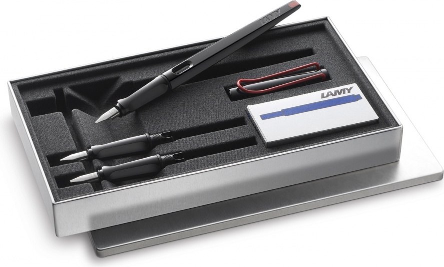 Zestaw do kaligrafii Joy czarny w etui 5 el.