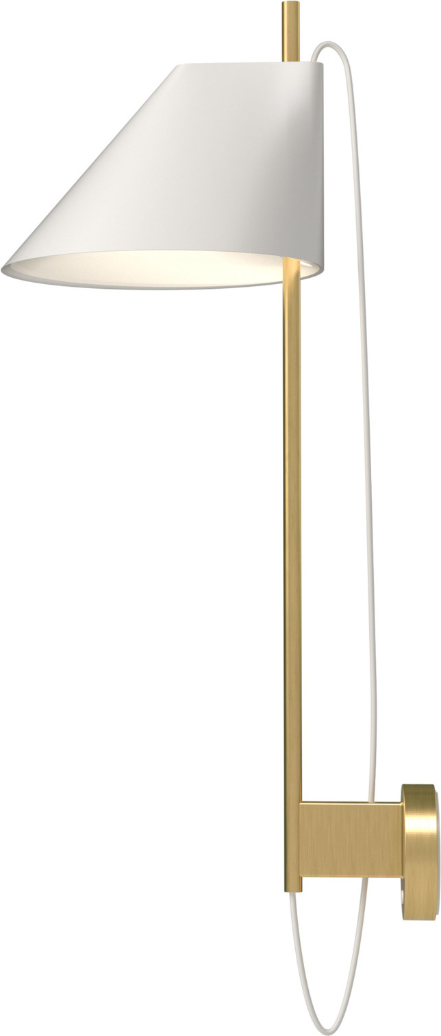 Kinkiet Yuh LED 2700K biały mosiądz