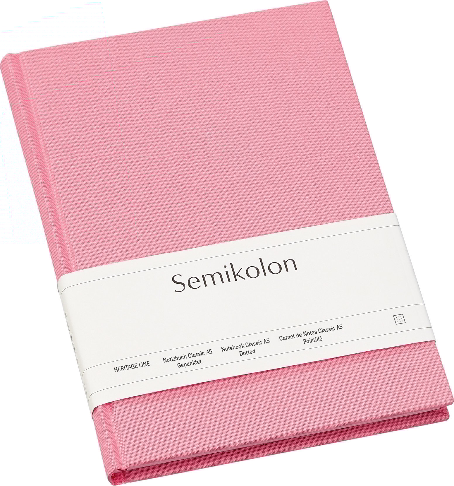 Notes w kropki Uni Classic A5 różowy