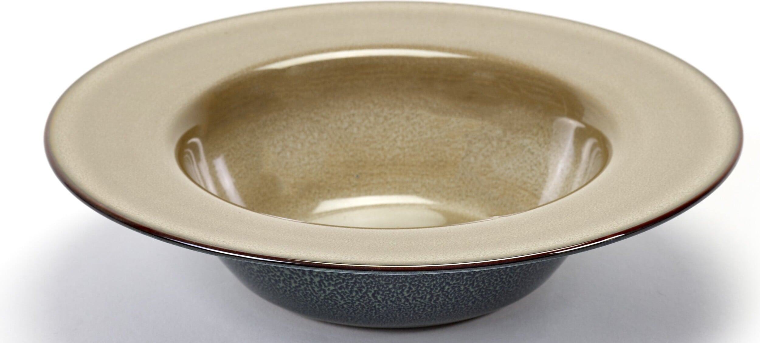 Talerz do makaronu Terres de Rêves 21,3 cm niebiesko-beżowy