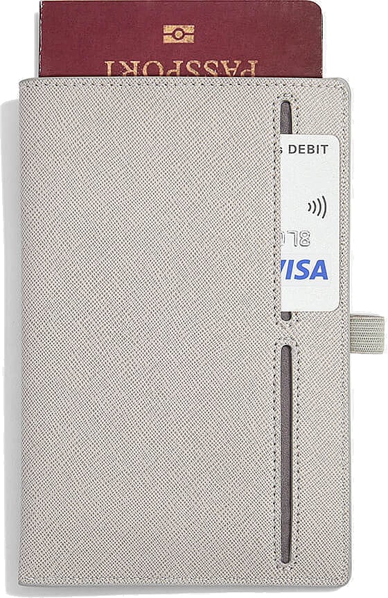 Etui na paszport i karty Stackers taupe