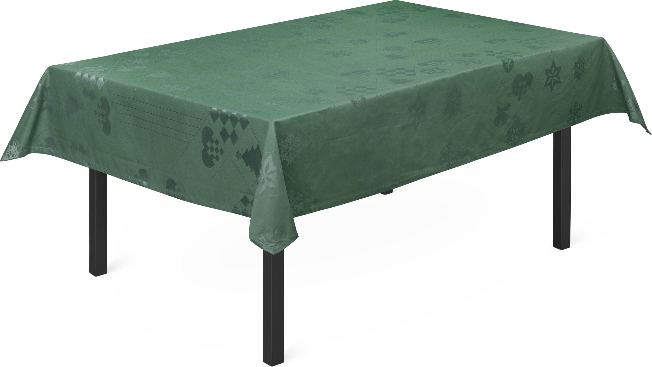 Obrus Natale Damask 150 x 270 cm zielony