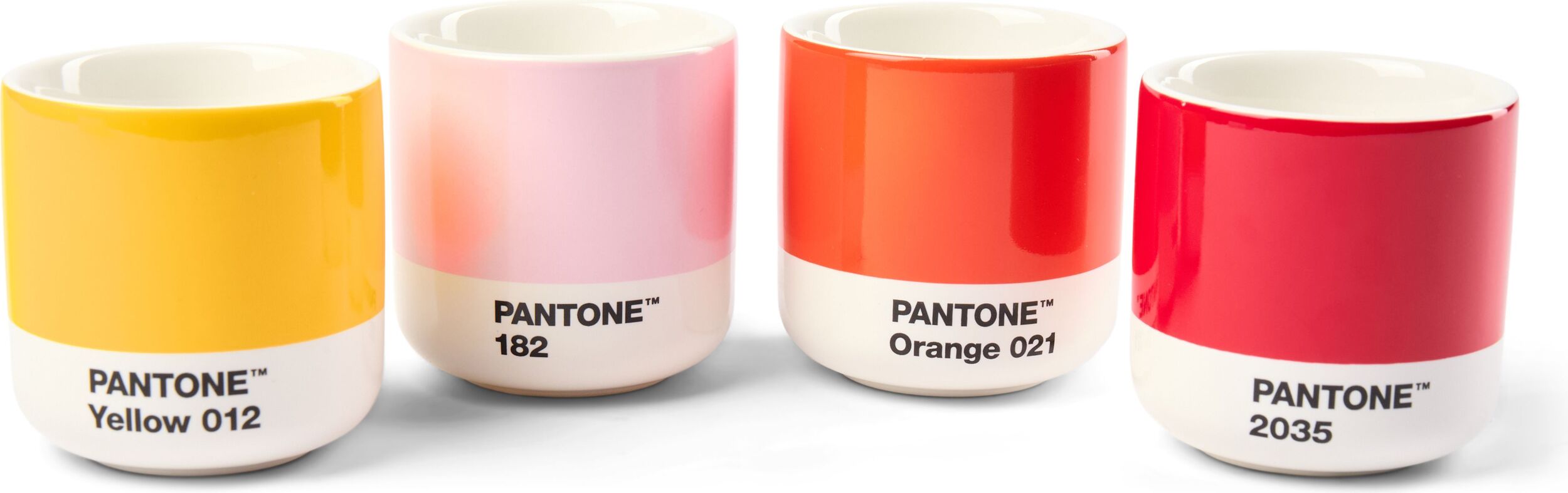 Kubki Pantone 100 ml ciepłe kolory 4 szt.