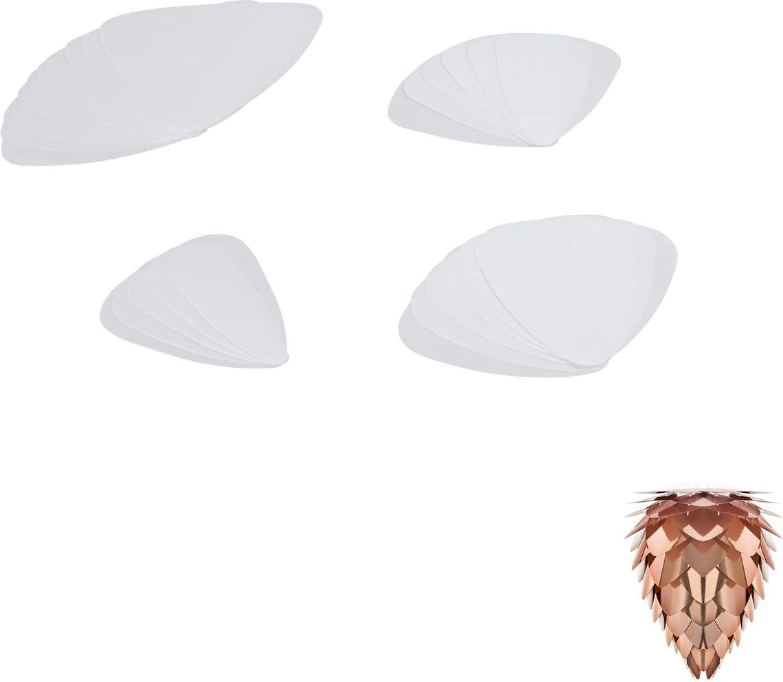 Listki zapasowe do lampy Conia Mini biel i miedź