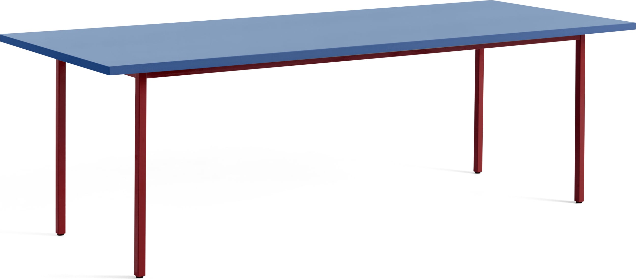 Stół Two-Colour 240 x 90 cm niebiesko-bordowy