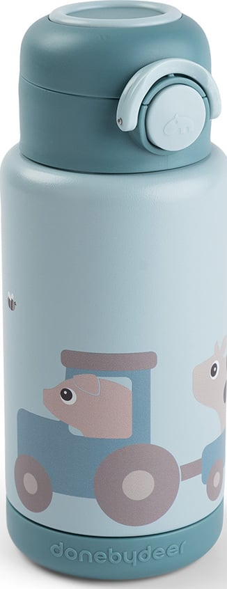 Butelka termiczna Tiny Farm 340 ml niebieska