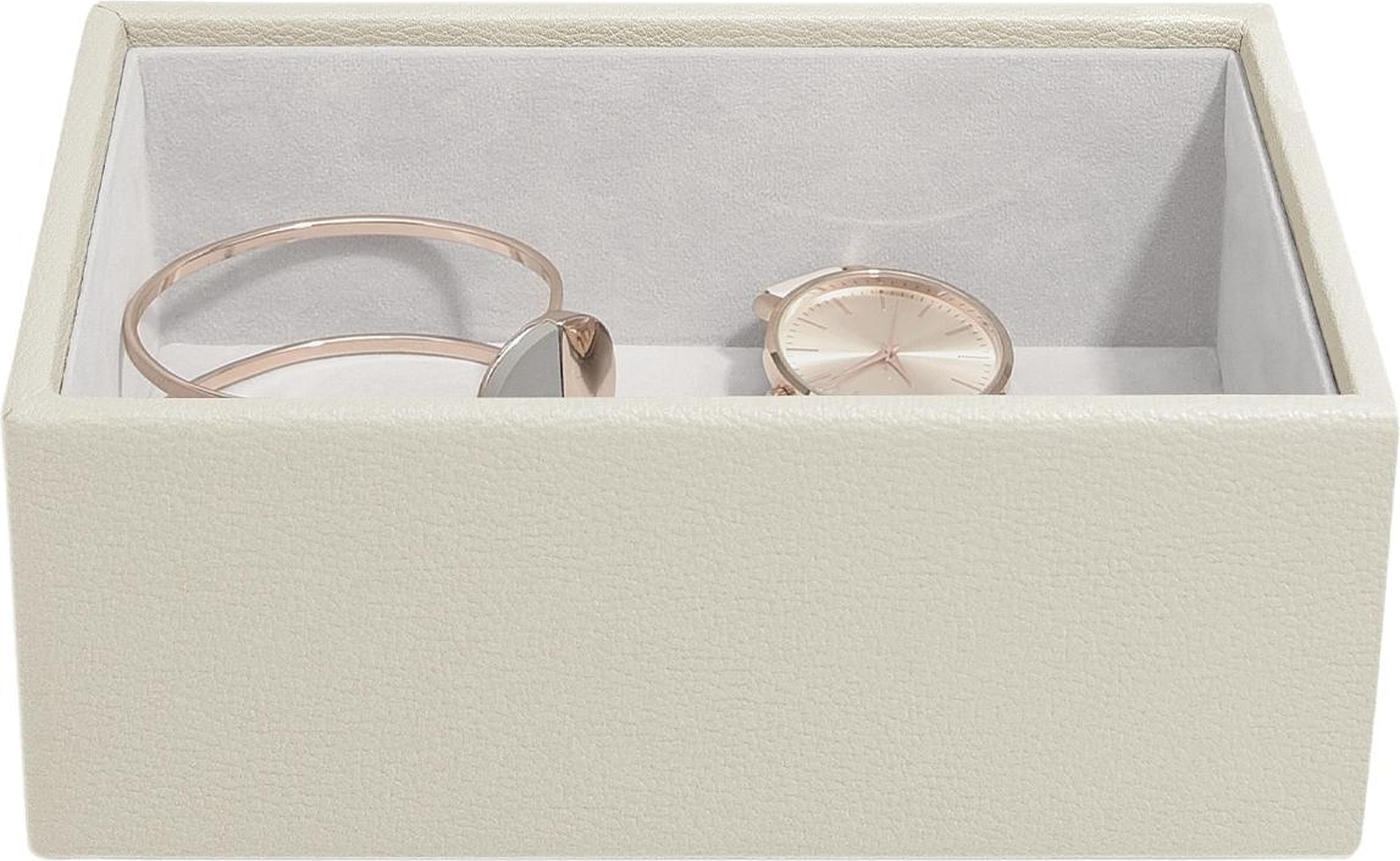 Szkatułka na biżuterię Stackers open mini jasnobeżowa