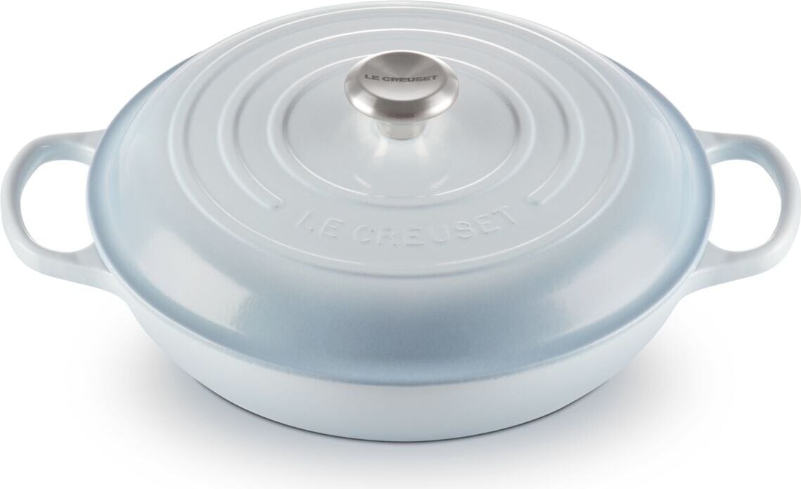 Garnek Gourmet Signature niski 30 cm jasnoniebieski