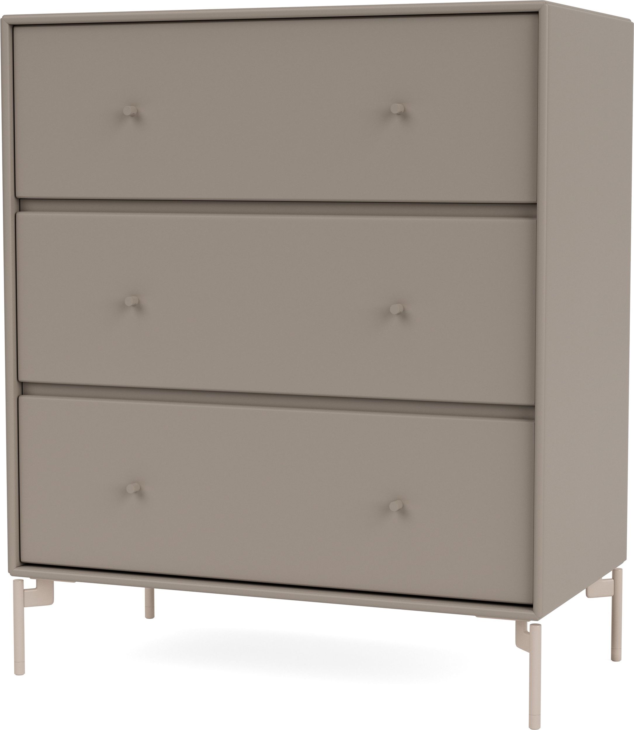 Komoda Carry truflowa na beżowych nogach