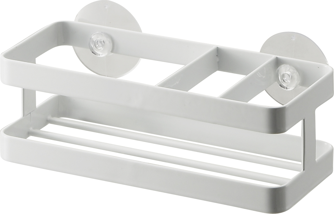 Organizer do zlewu Tower szeroki 18 cm biały