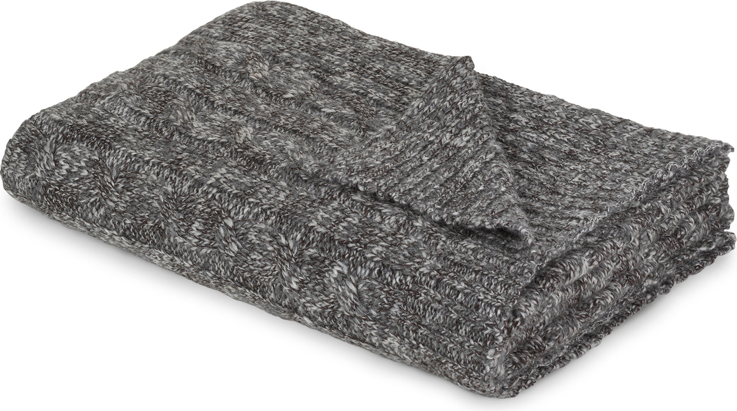 Koc Cable 130 x 180 cm szary