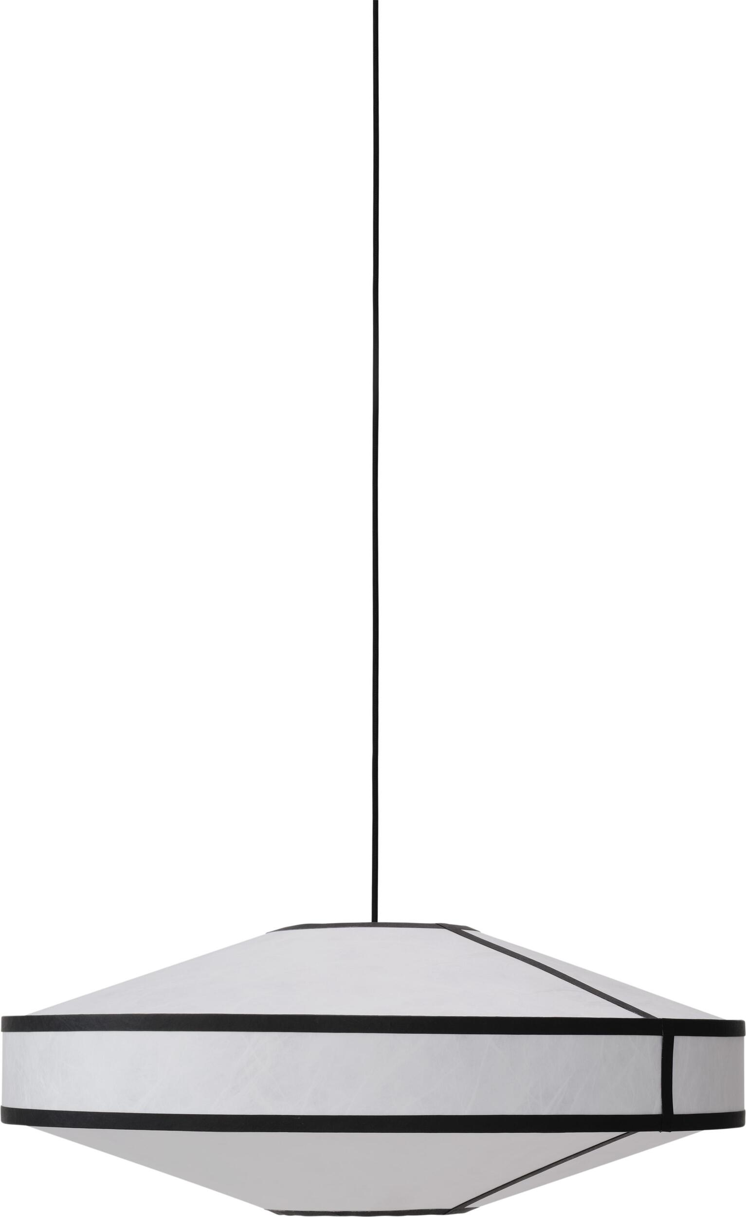 Lampa wisząca Kite 75 cm czarno-biała