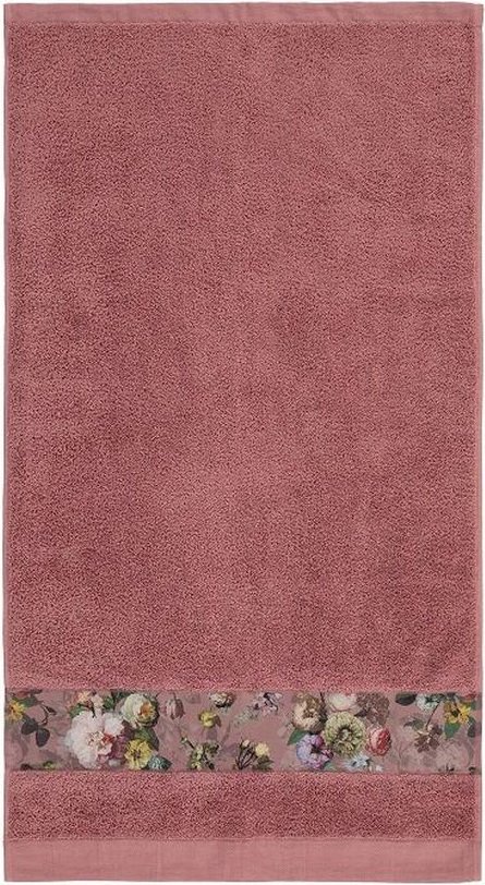 Ręcznik Fleur 70 x 140 cm ciemnoróżowy