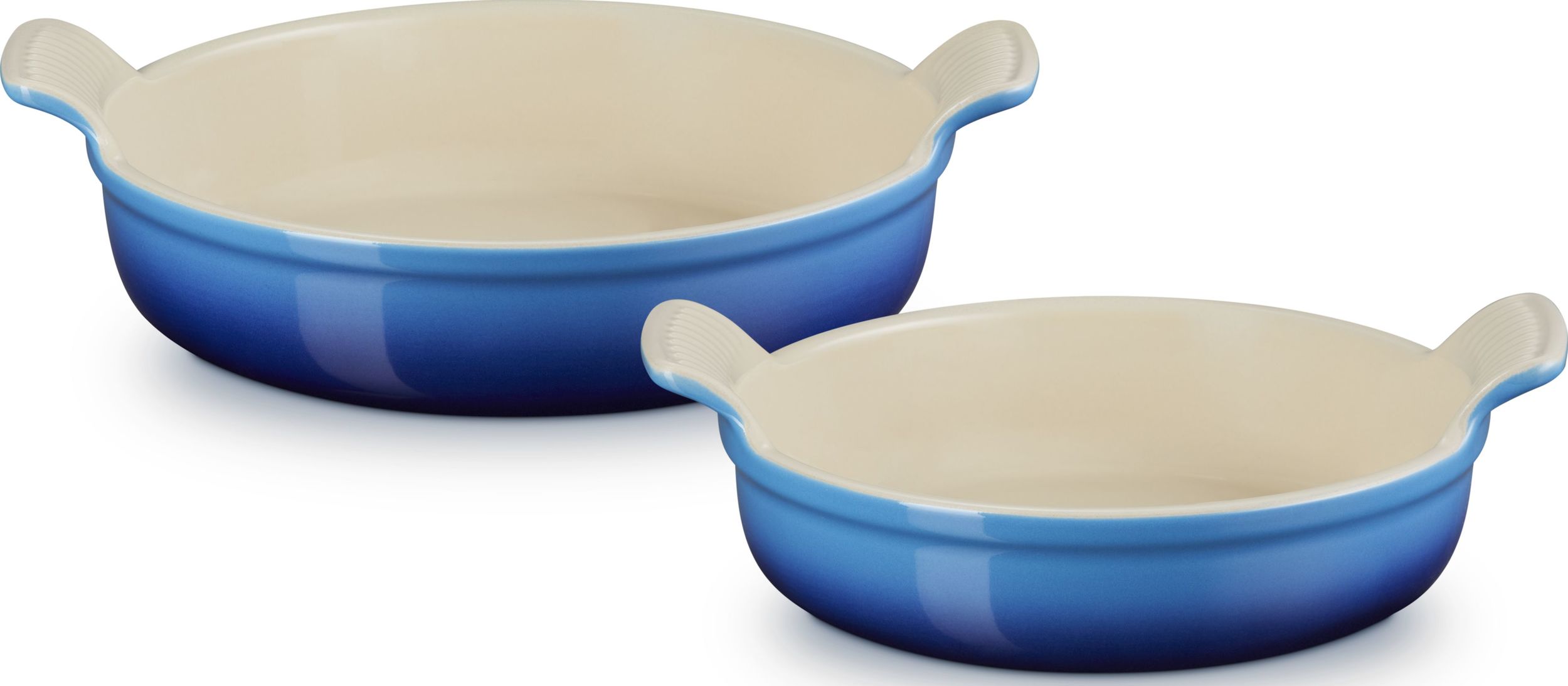 Naczynia do zapiekania Tradition Collection okrągłe głęboki błękit 2 szt.