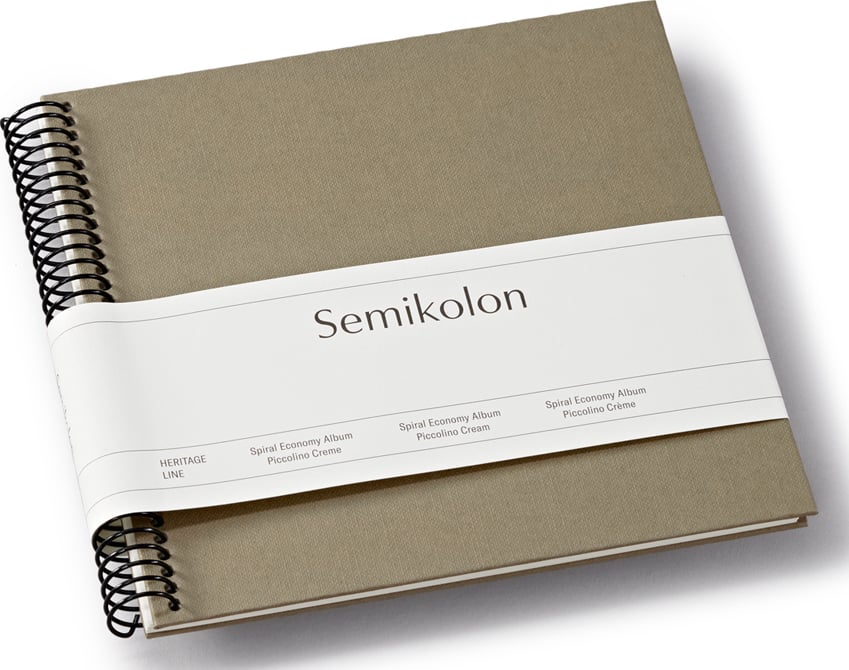 Album na zdjęcia Uni Economy mały brązowoszary z białymi kartami