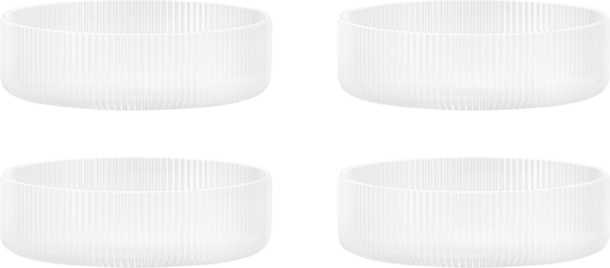 Miseczki Ripple oszronione 4 szt.