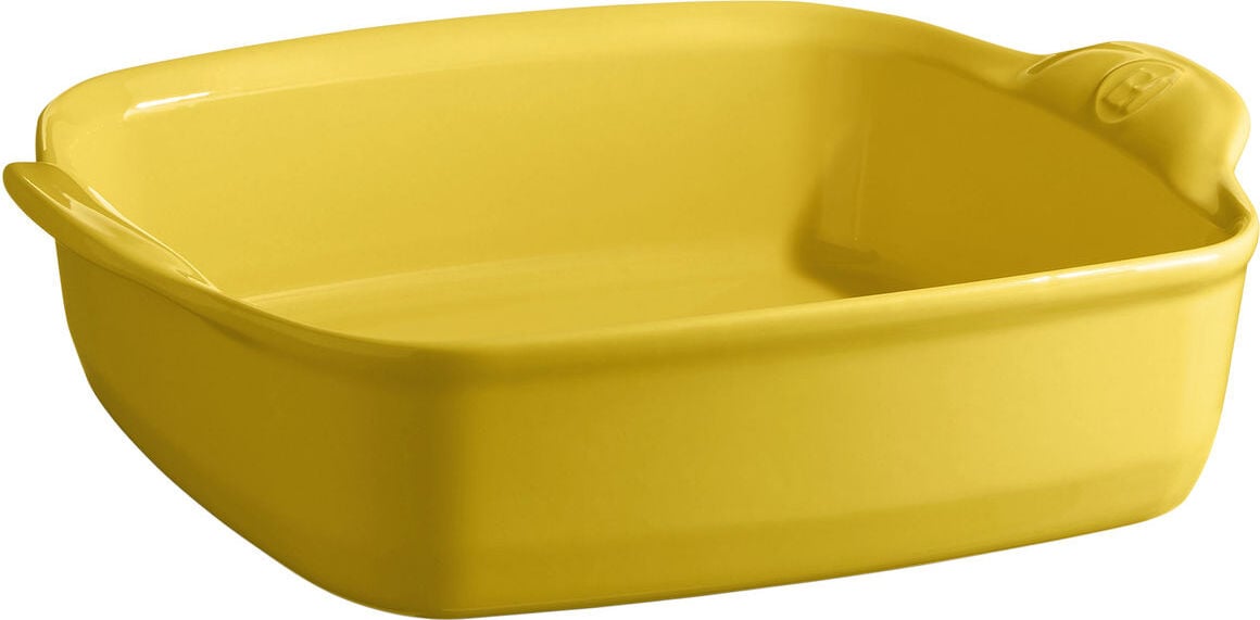 Naczynie żaroodporne Emile Henry kwadratowe 24 cm żółte