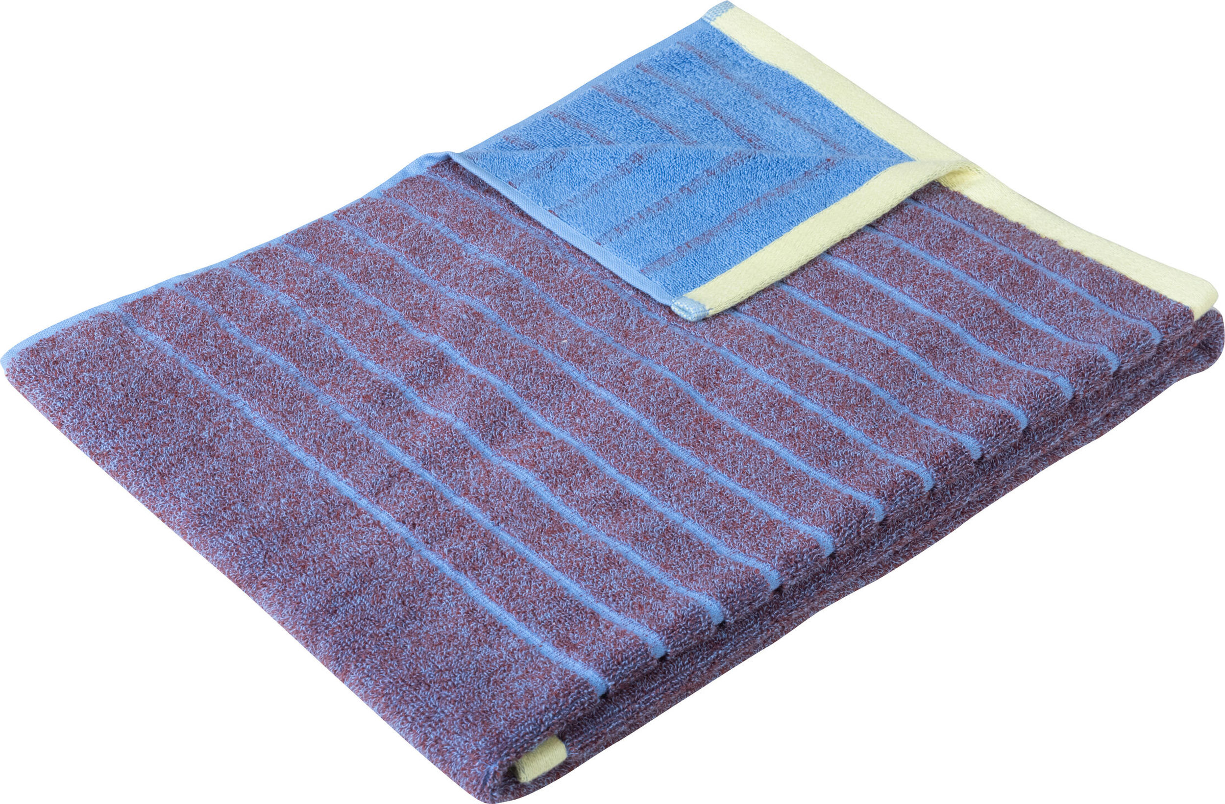 Ręcznik Hübsch 50 x 100 cm fioletowo-niebieski