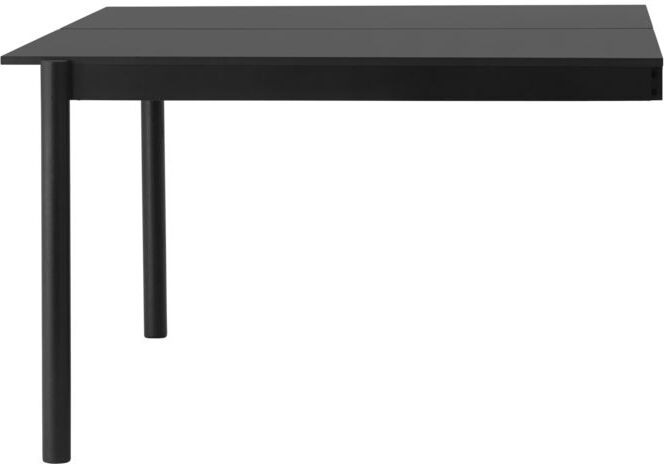 Moduł boczny stołu Linear System 120 cm czarny nanolaminat