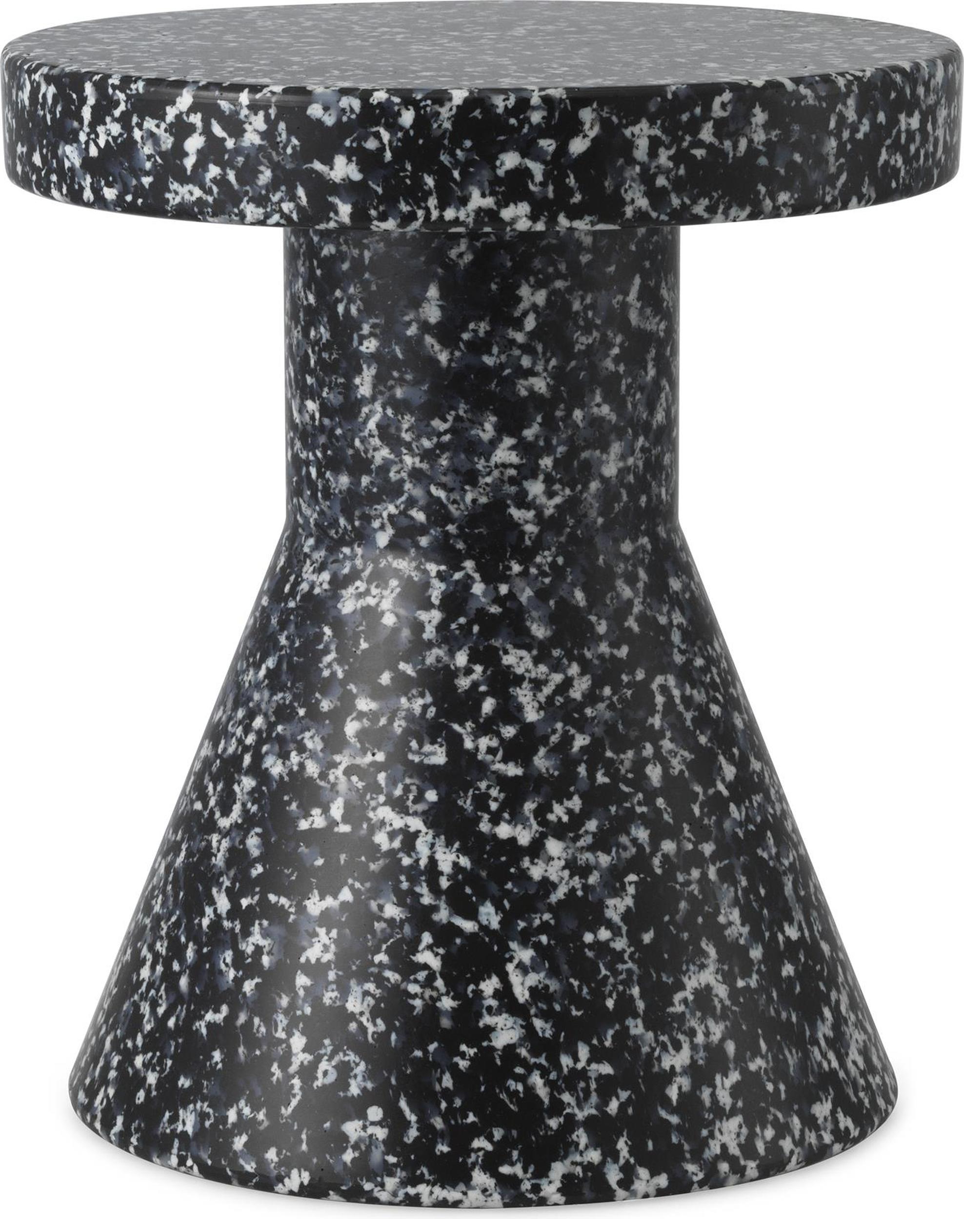 Stołek-Stolik Bit Cone czarno-biały