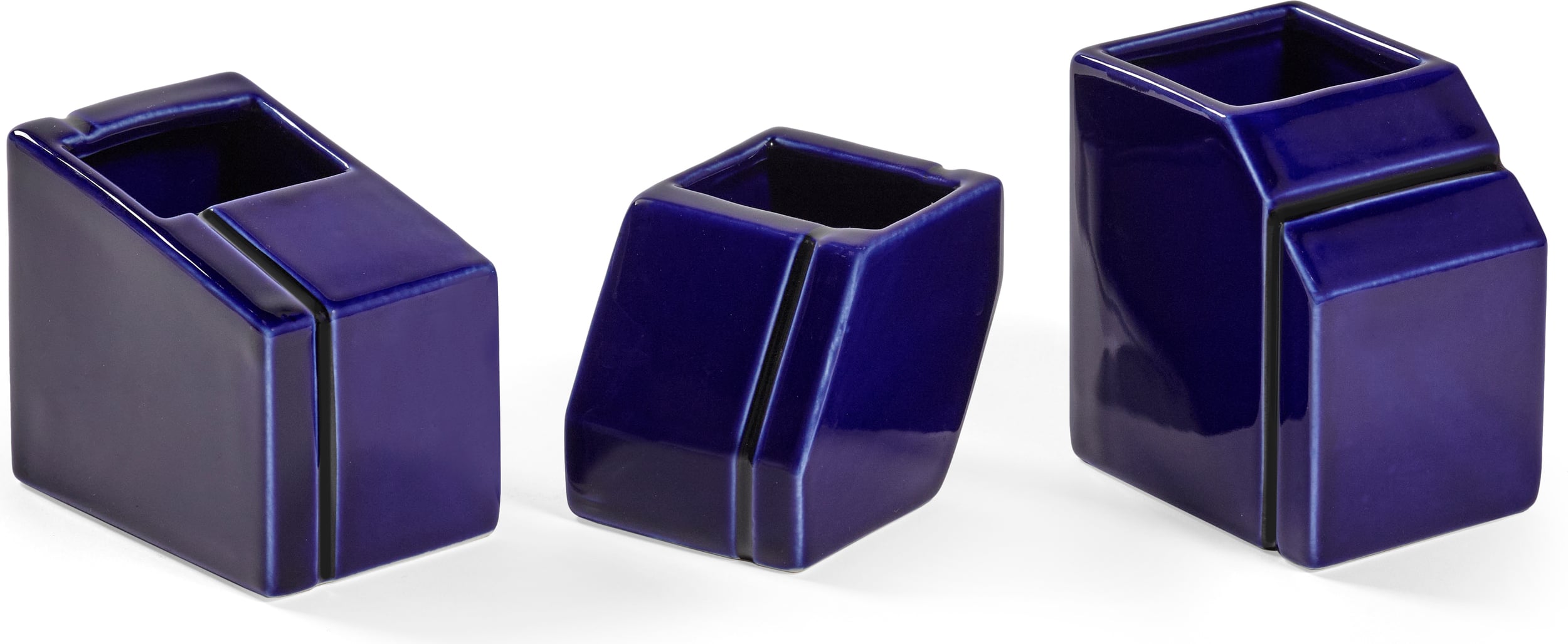 Wazony dekoracyjne Silos niebieskie 3 szt.