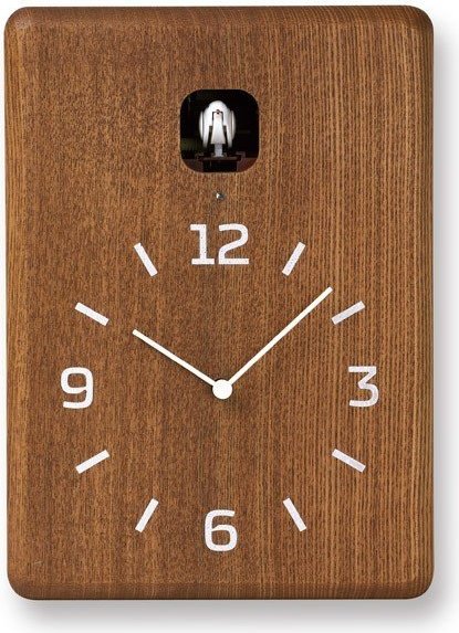 Zegar ścienny z kukułką Cucu ciemne drewno