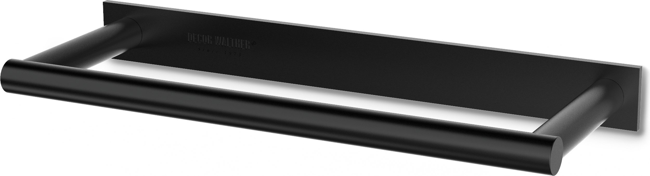 Wieszak reling na ręczniki Mikado Frame 21 cm czarny mat