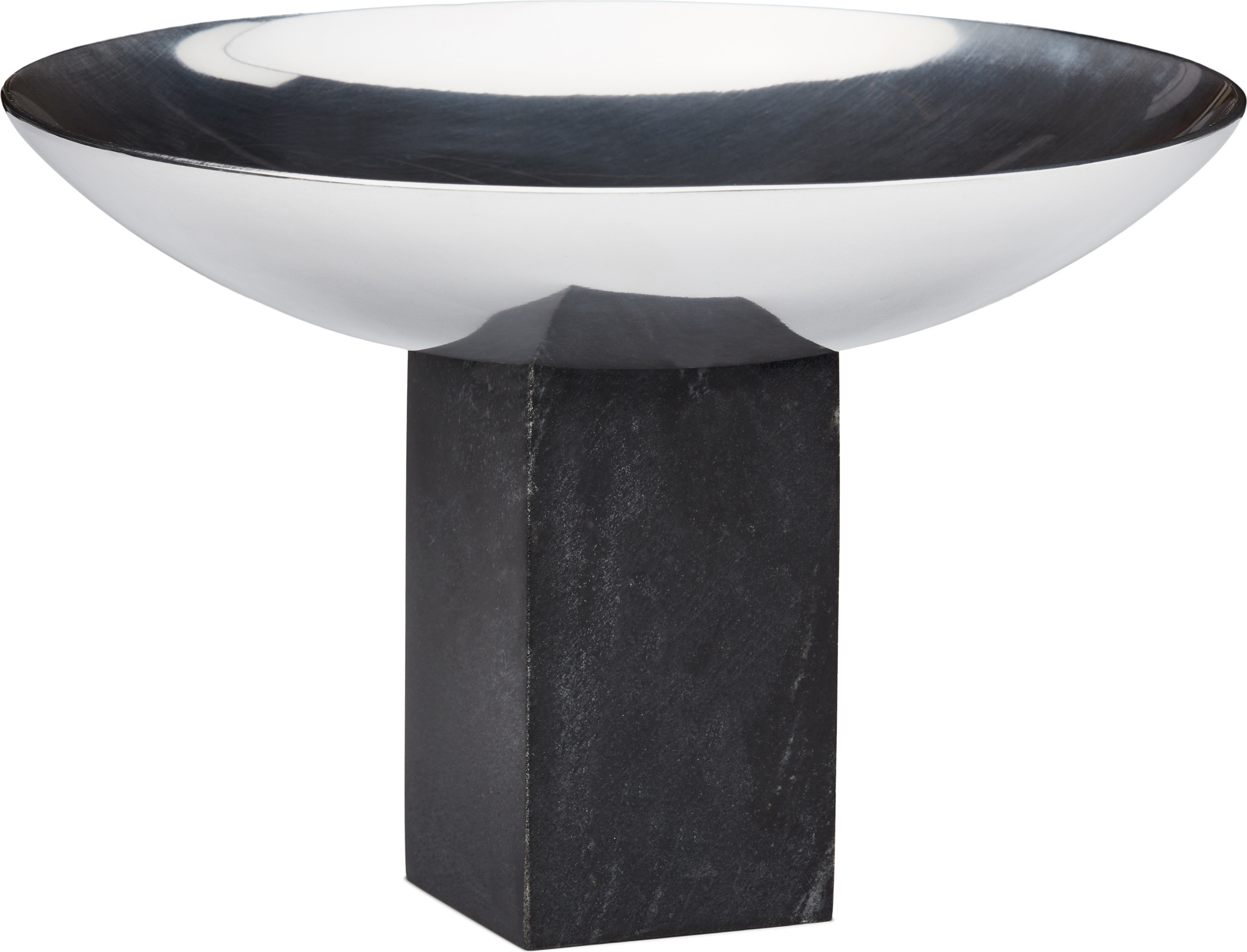 Misa dekoracyjna Sapoto 22 cm srebrno-czarna