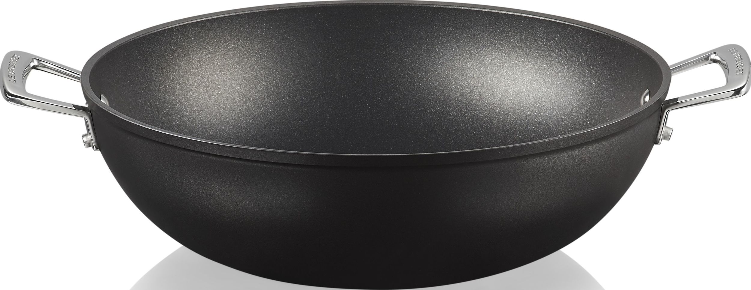 Wok Le Creuset 32 cm aluminium nieprzywierające z uchwytami