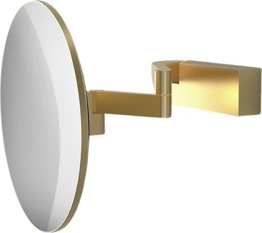 Lusterko kosmetyczne powiększające x5 Vision R Unlit złoty mat ścienne