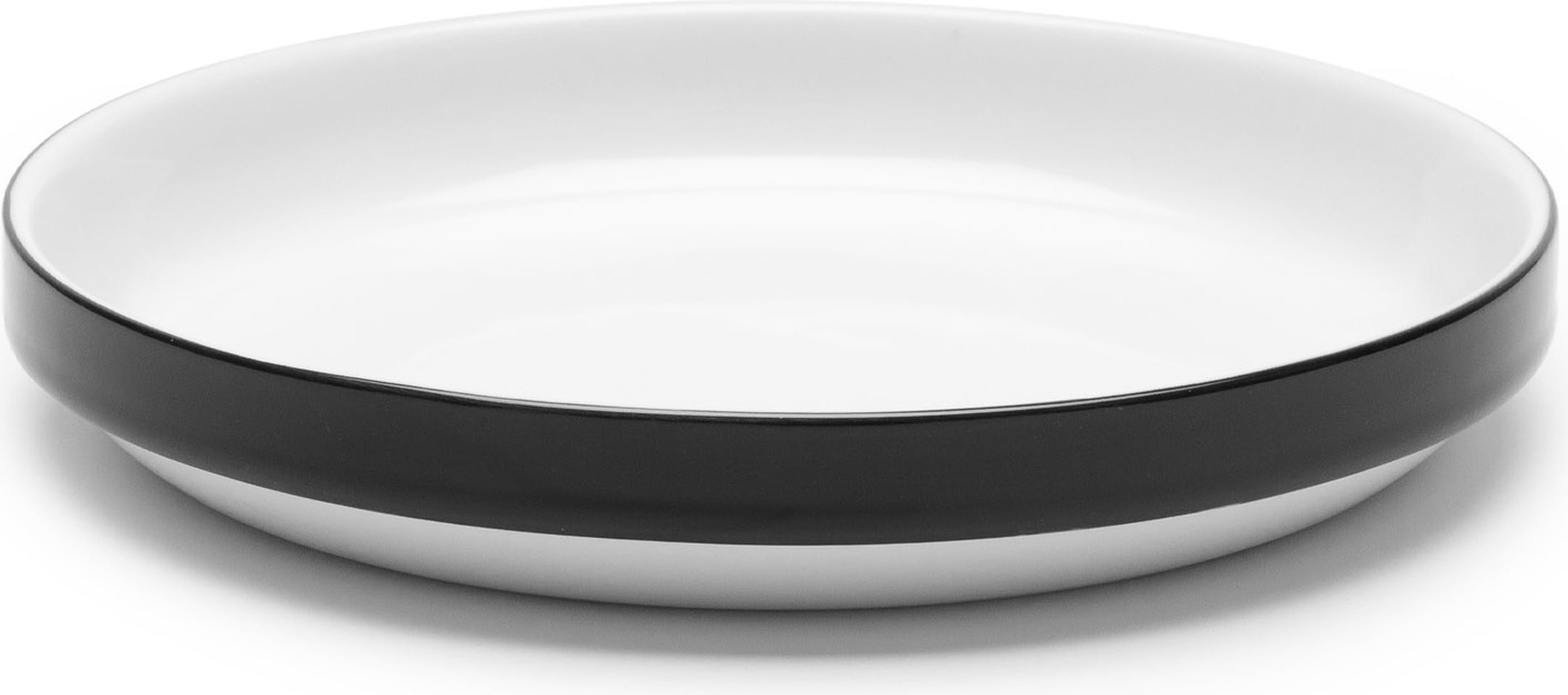 Talerz deserowy Passe-partout 18 cm czarno-biały