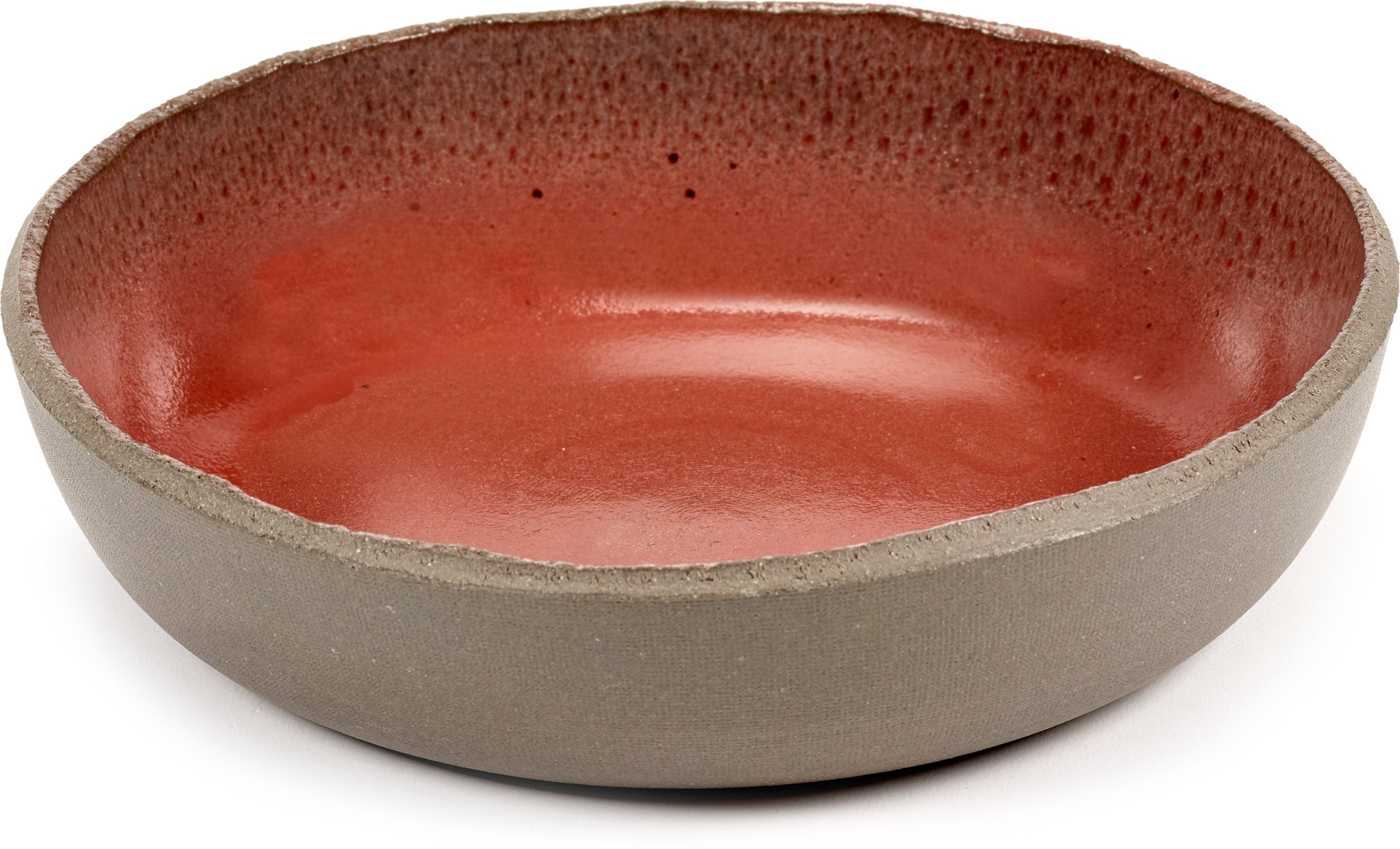 Talerz głęboki FCK 21 cm brązowo-czerwony