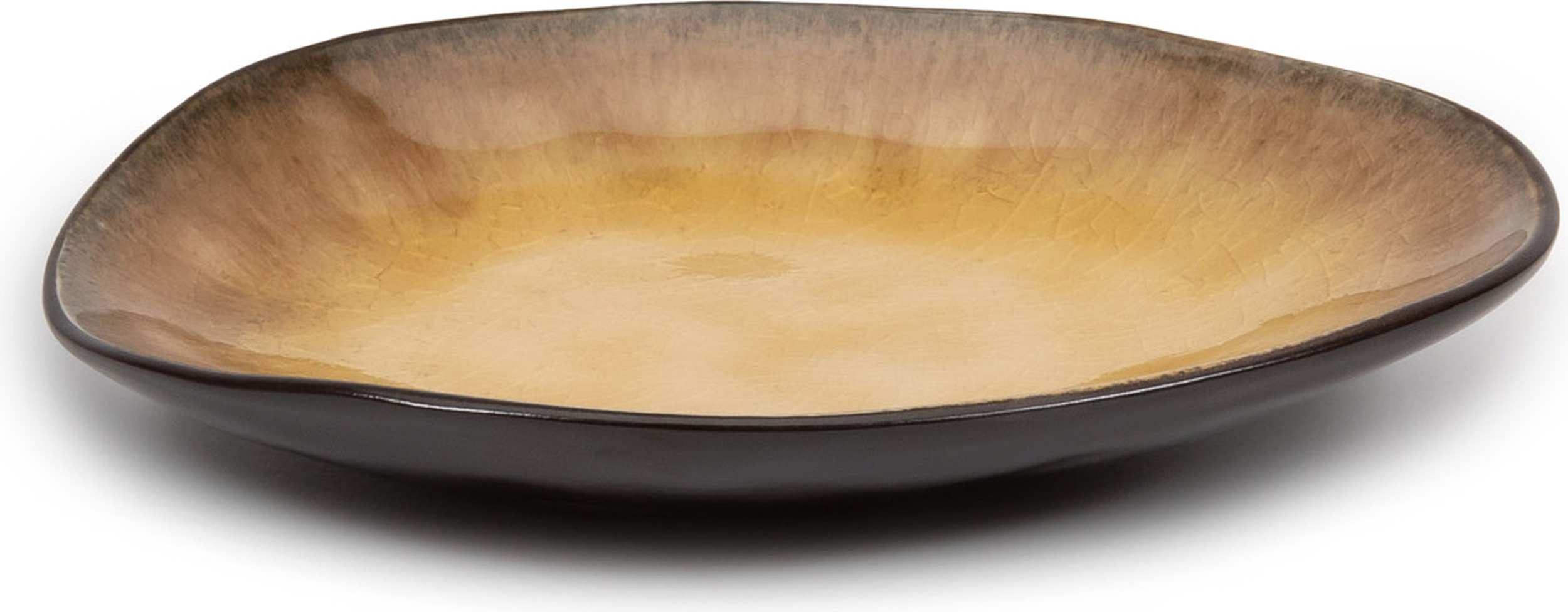 Talerz na przekąski Pure owalny 14,9 cm żółty