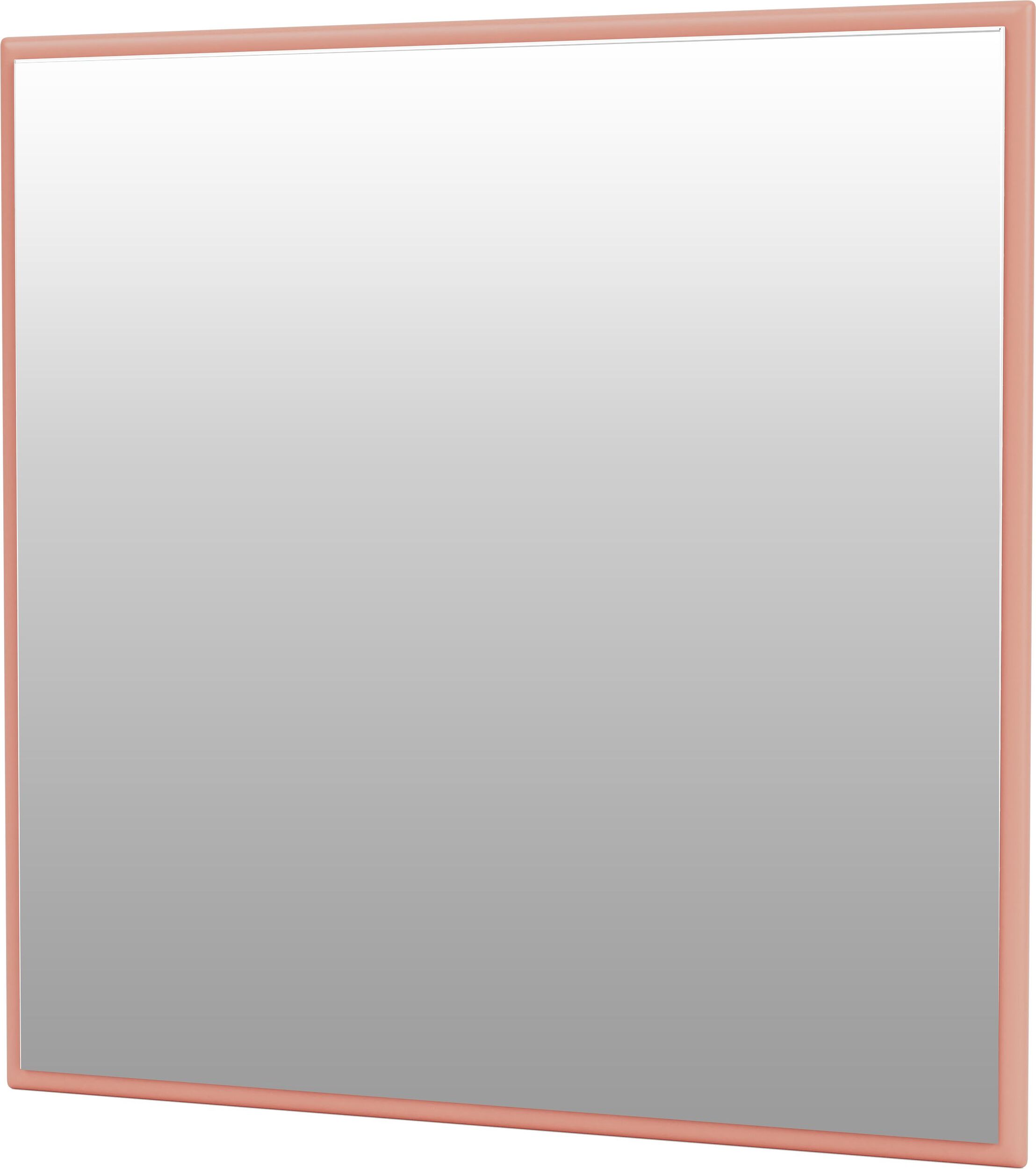Lustro ścienne Montana Mini kwadratowe koralowe