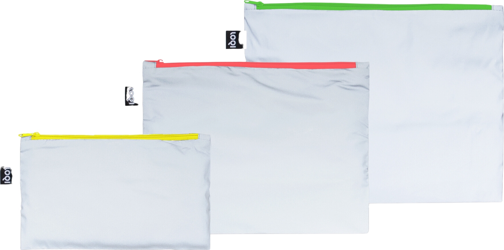 Saszetki LOQI Neon z powłoką odblaskową 3 szt.