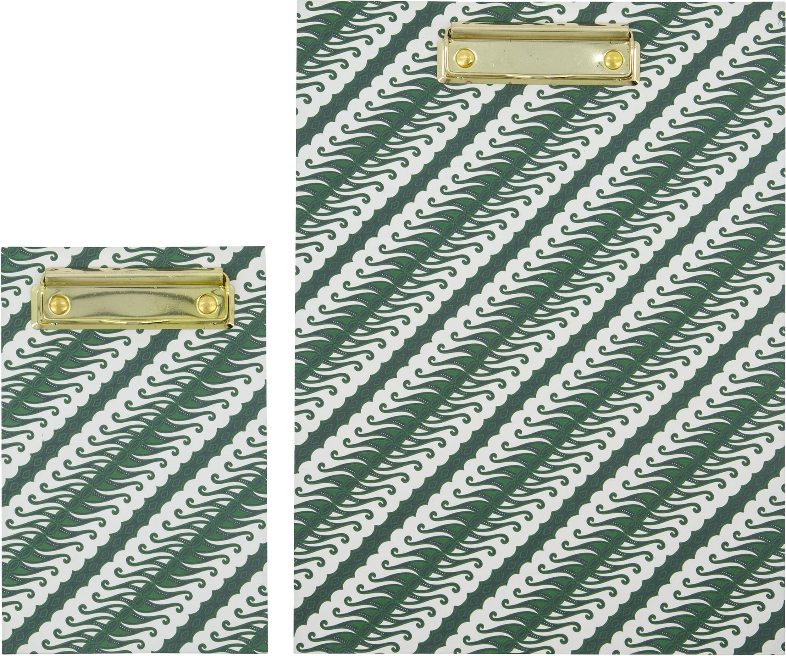 Podkładki pod dokumenty z klipsem House Doctor zielone 2 szt.