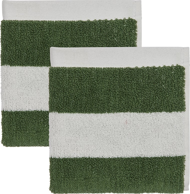 Ręcznik Raita 30 x 30 cm biało-zielone 2 szt.