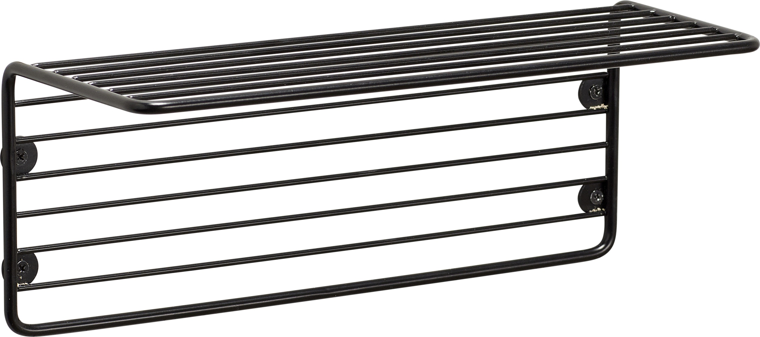 Półka Hübsch czarna metalowa z prętów