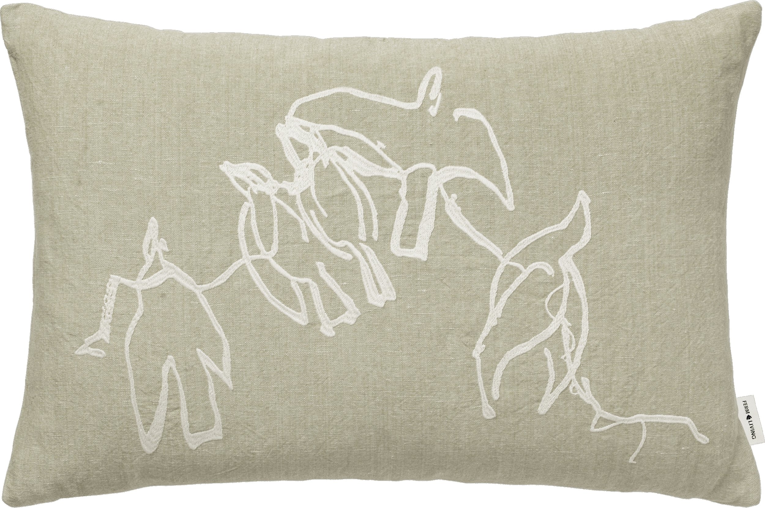 Poduszka dekoracyjna Vuelo 60 x 40 cm szarozielona